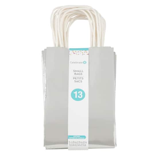 Small Silver Gift Bag Value Pack by Celebrate It™